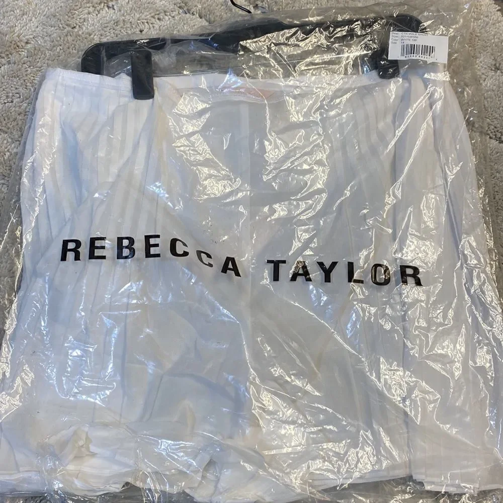 REBECCA TAYLOR - Pintuck Cotton Voile Shorts (e)